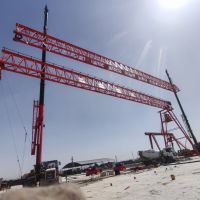 北京門式起重機施工現(xiàn)場